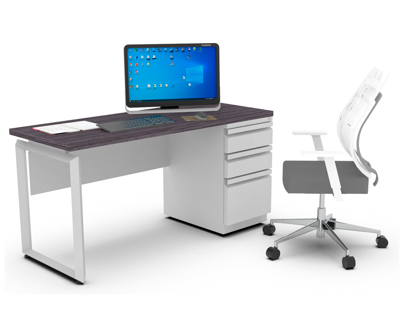 Base Metálica Para Escritorio Operativo Prisma